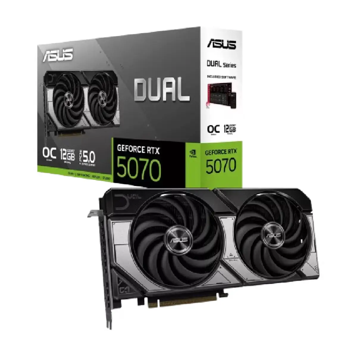 Asus Dual GeForce RTX 5070 12GB GDDR7 OC Edition | 90YV0M17-M0NA00