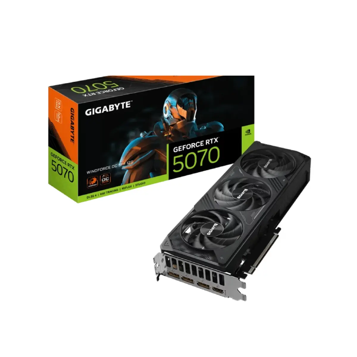 Gigabyte GeForce RTX 5070 Windforce OC SFF 12G 3X FANS Graphics Card | GV-N5070WF3OC-12GD