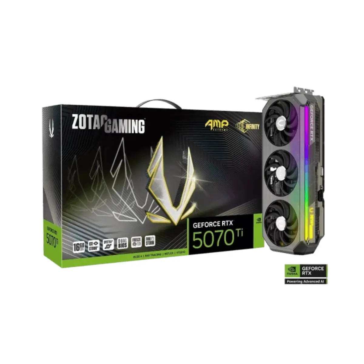 ZOTAC GAMING GeForce RTX 5070 Ti AMP Extreme INFINITY Graphics Card | Tax Included