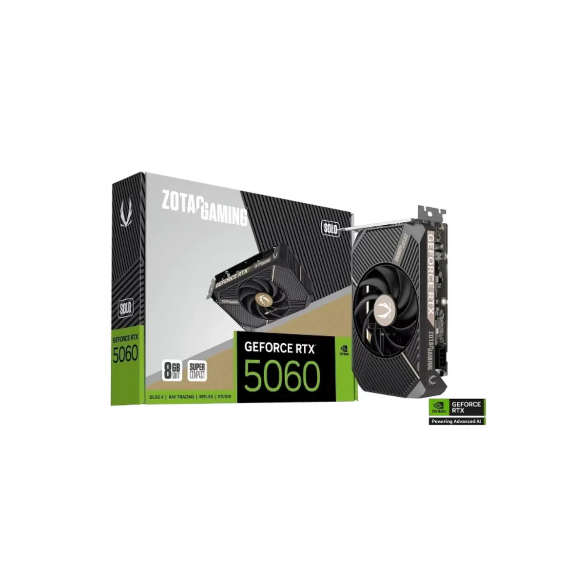 ZOTAC GAMING GeForce RTX 5060 8GB SOLO Graphics Card | ZT-B50600G-10L | Tax Free