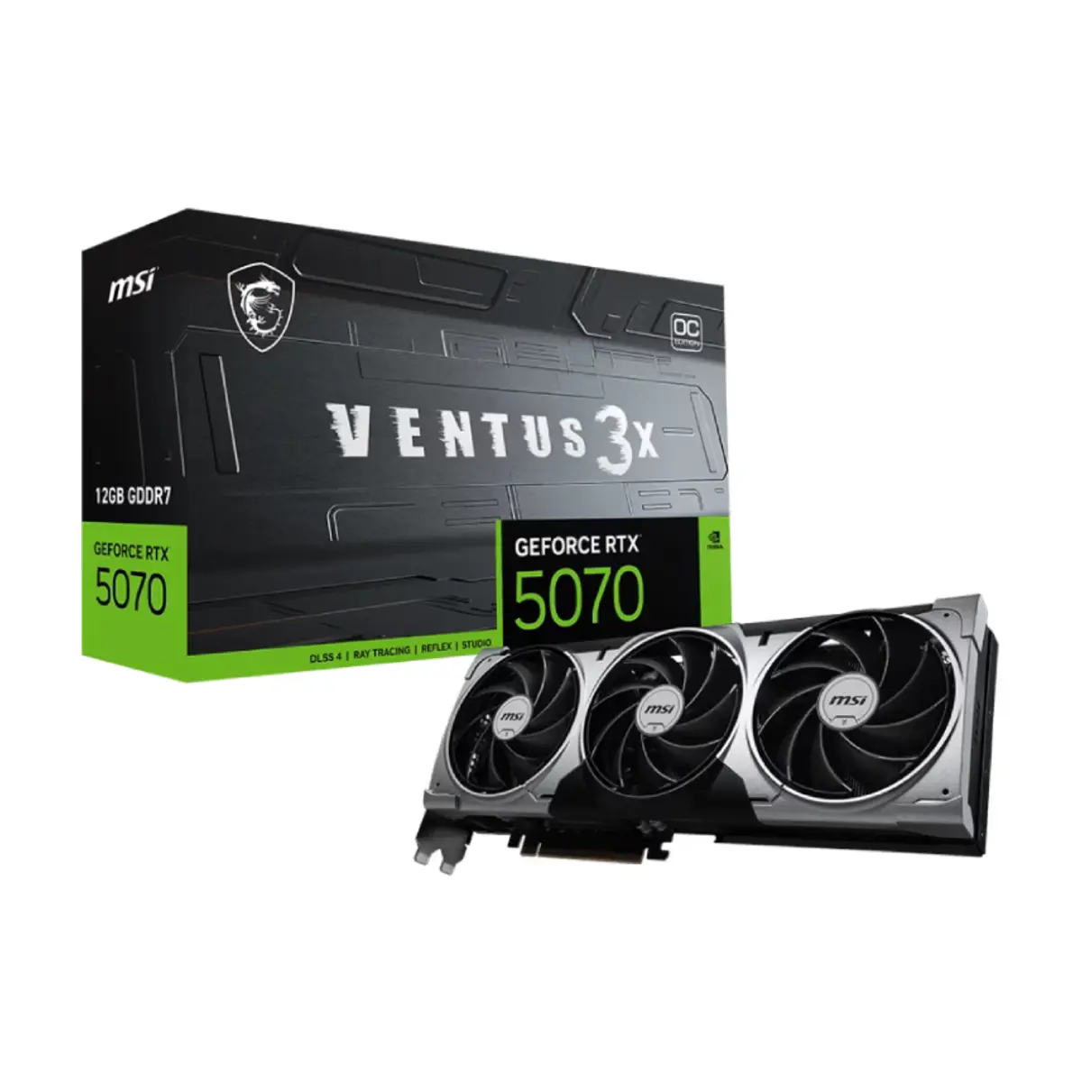 MSI GeForce RTX 5070 12G VENTUS 3X OC Graphics Card