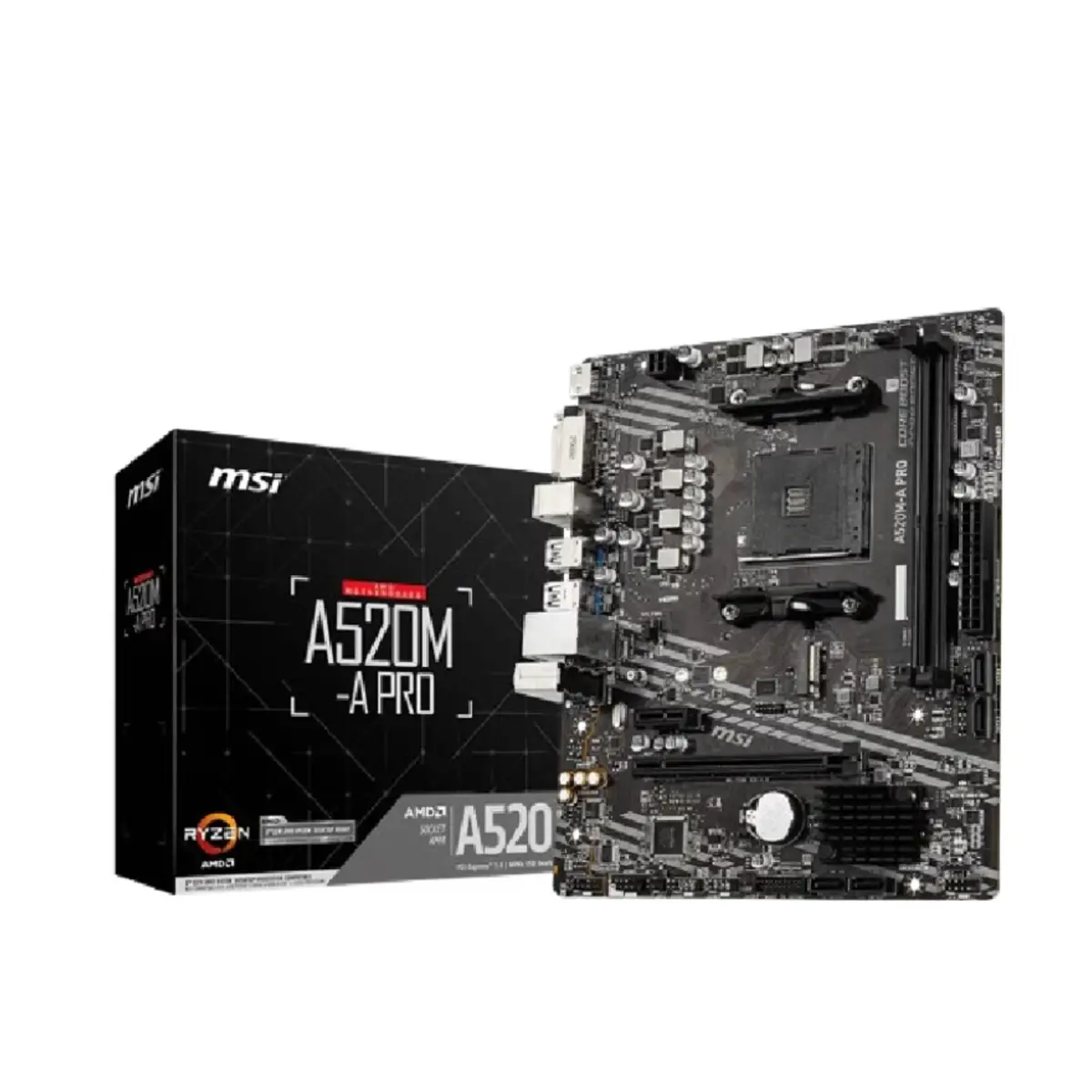 MSI A520M-A PRO Socket AM4 Motherboard | 911-7C96-044