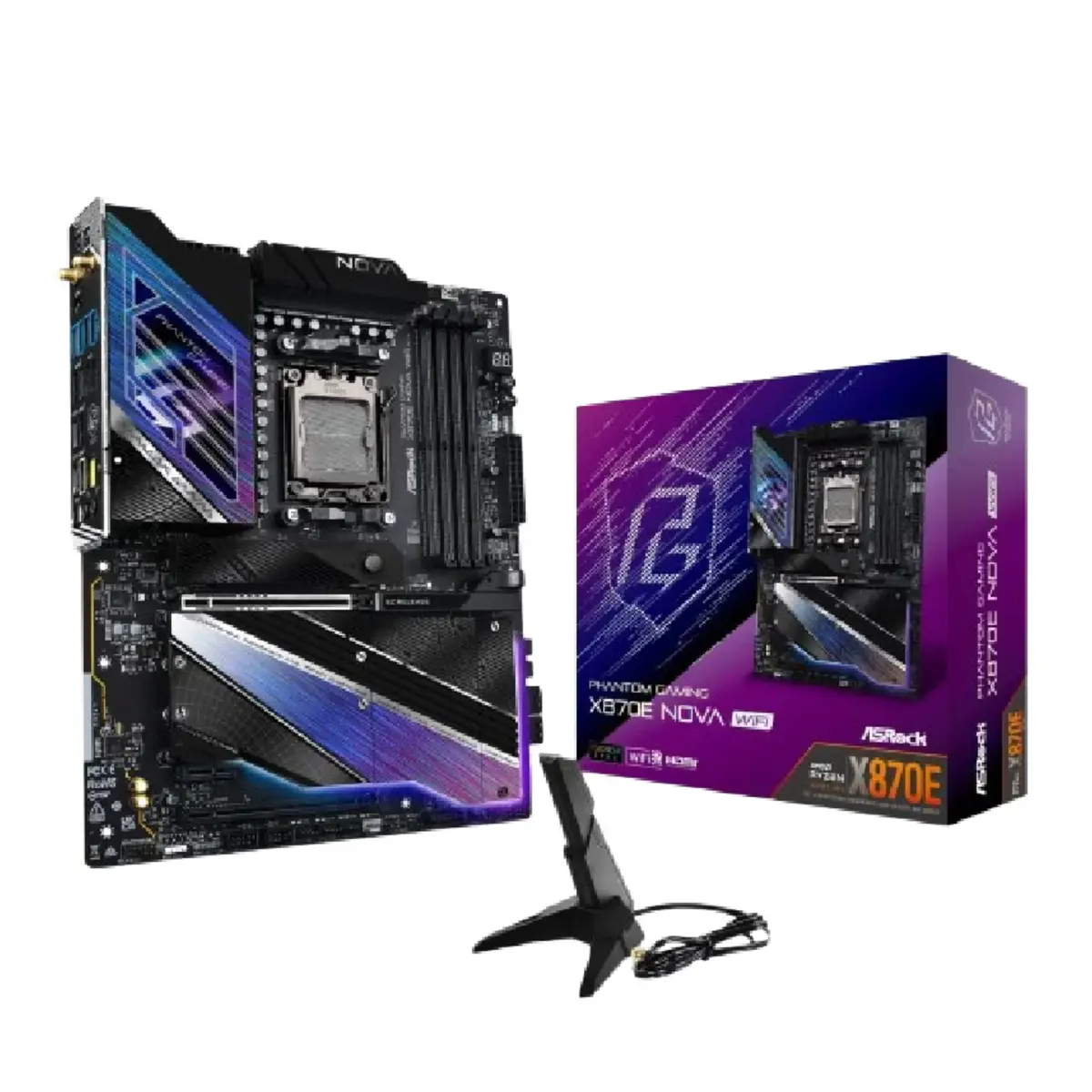 ASRock Phantom Gaming X870E Nova WIFI ATX Motherboard