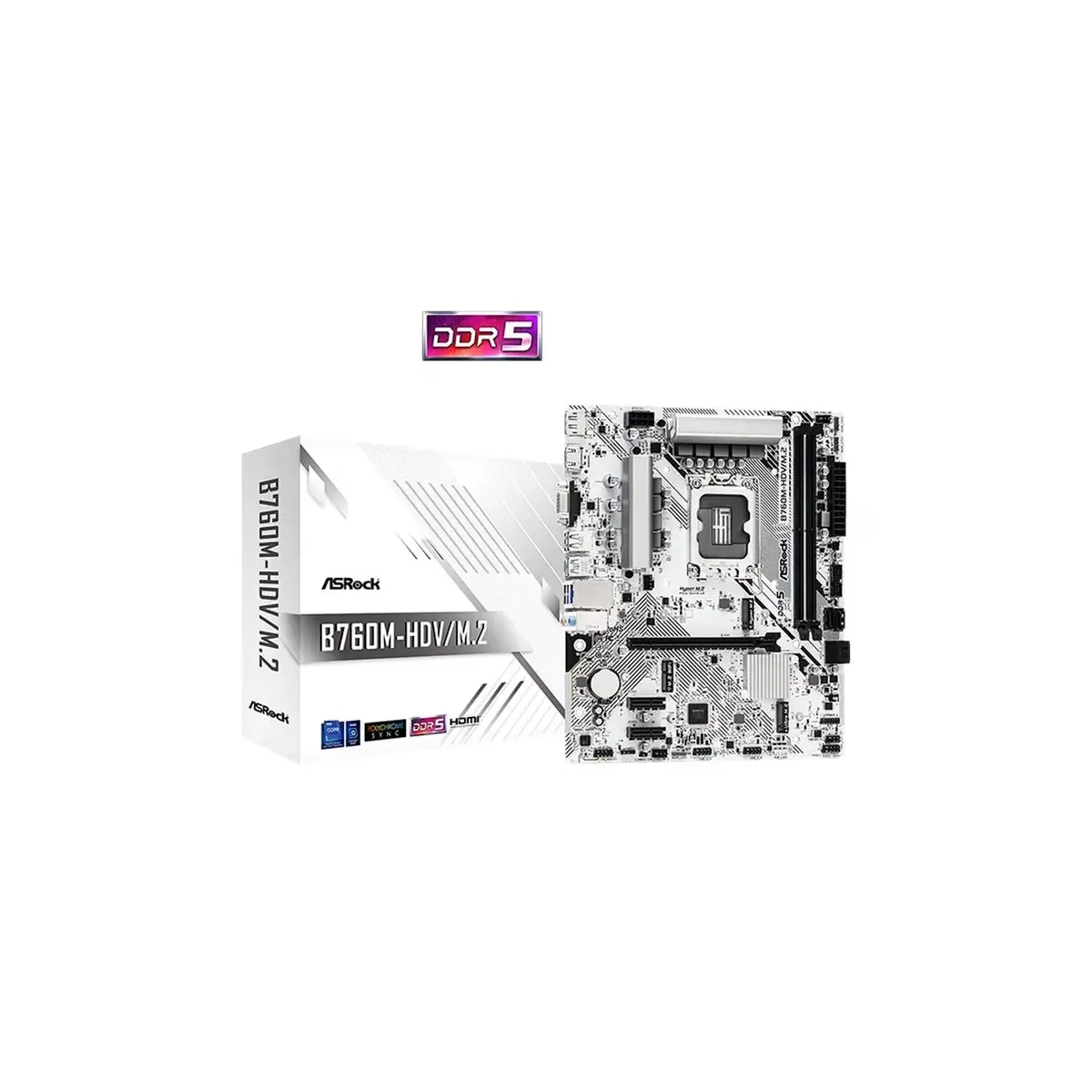 ASRock B760M-HDV/M.2 D4 MATX Motherboard | 90-MXBL40-AOUAYZ