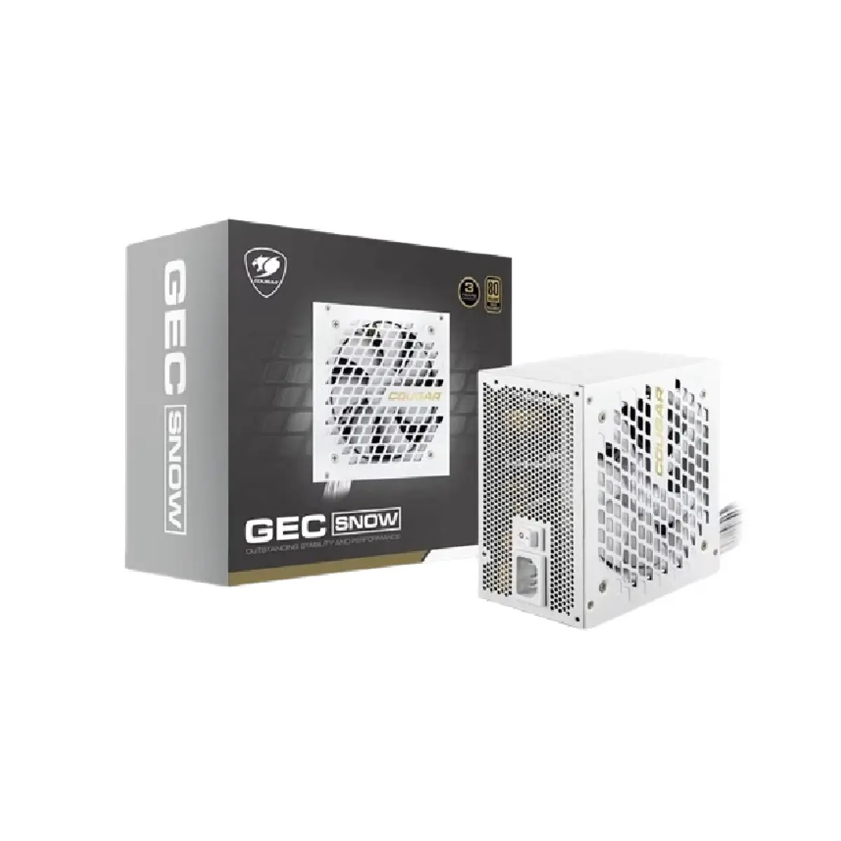 Cougar GEC Snow 750W 80+ Gold Power Supply White | GEC-SNOW-750