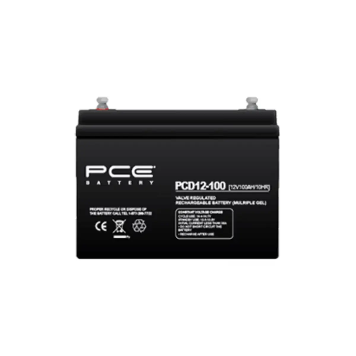 PCE PCD 12V 100Ah Deep Cycle Battery | PCD12-100