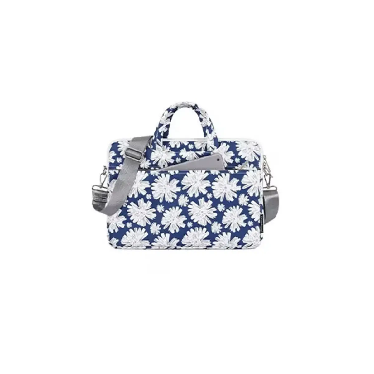 canvasartisan white flower design-BLUE