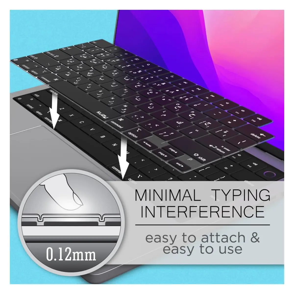 Arabic MacBook Pro Keyboard Cover 2023 2022 14 inch image 4