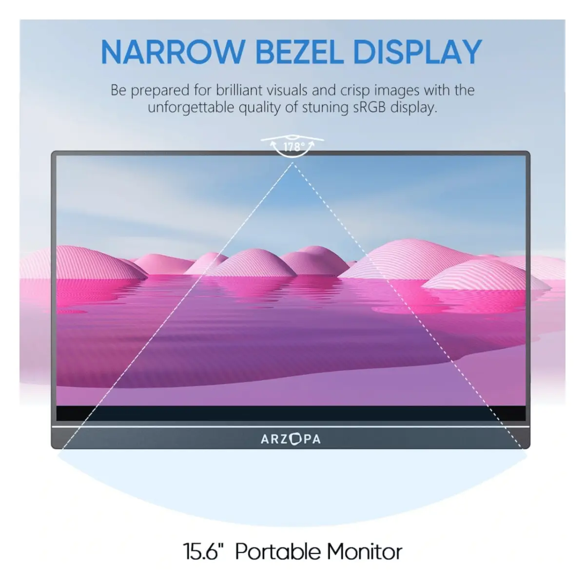 Arzopa A1 15.6″ FHD Lightweight Portable Travel Monitor image 2