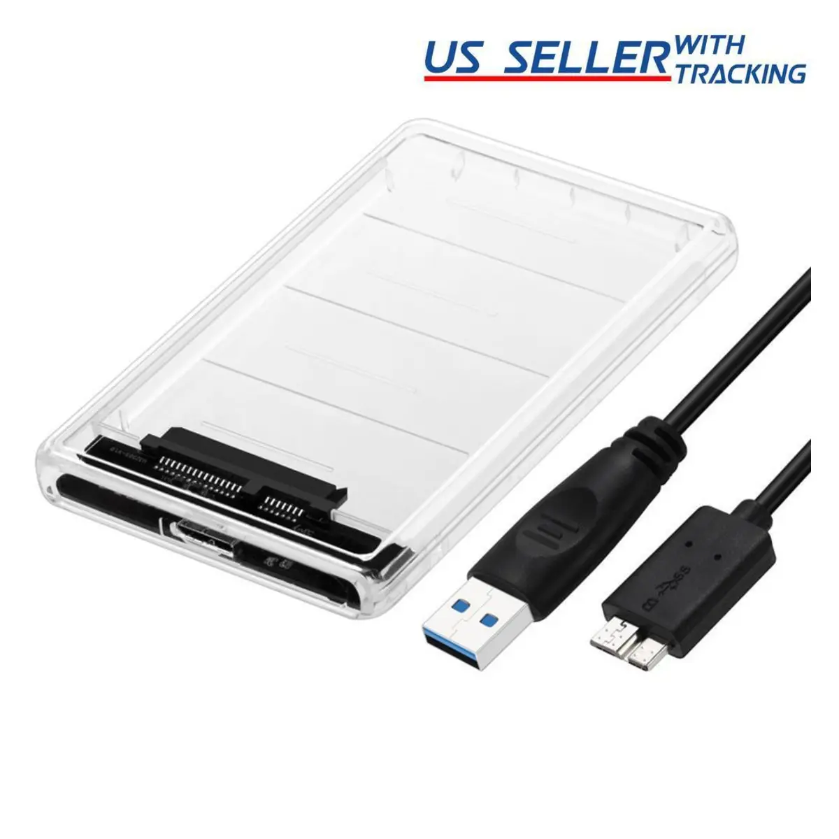 ENCLOSURE FOR HDD JMS578 ABS 2.5 USB 3.0 PLASTIC TRANSPARENT