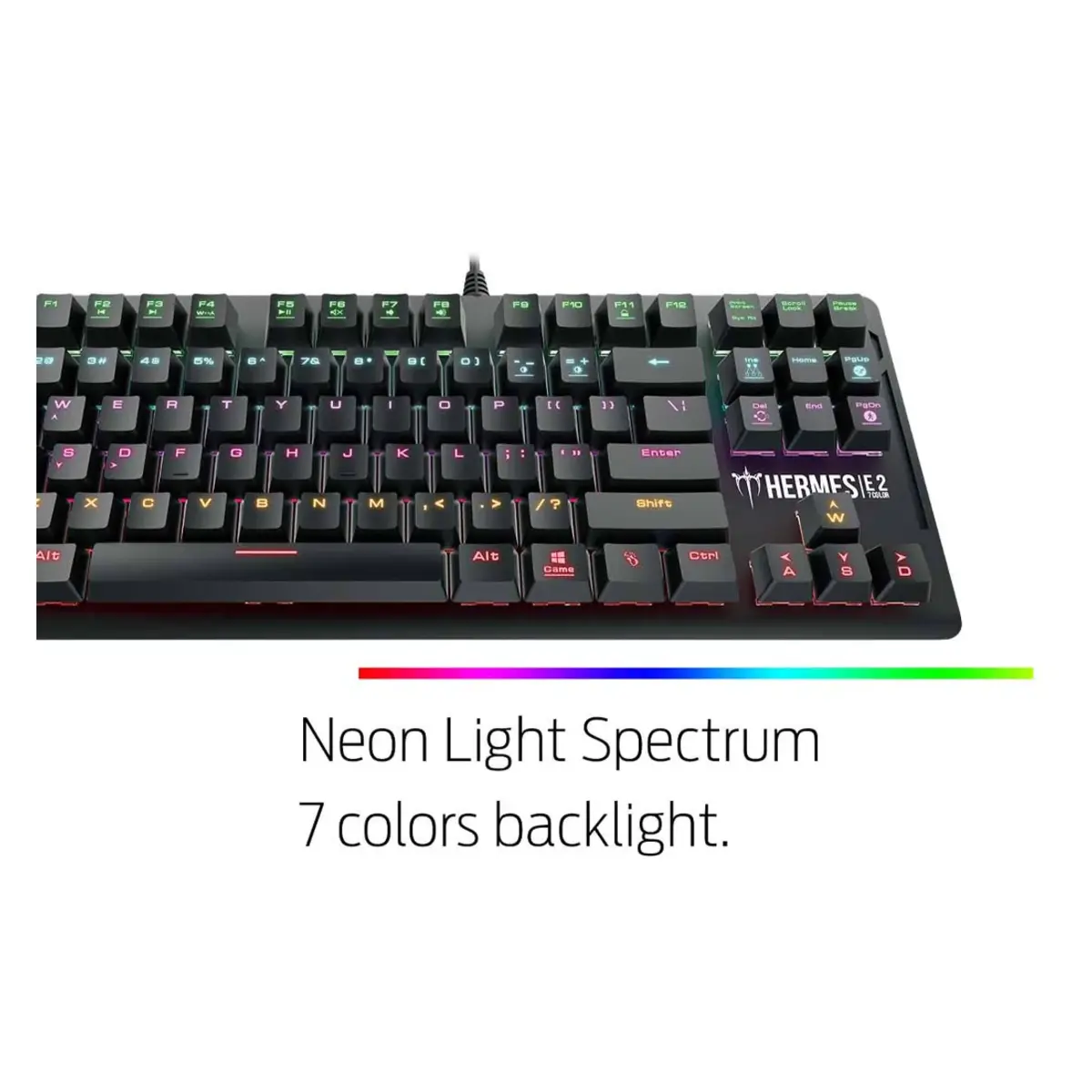 GAMDIAS HERMES E2 7 COLOR ARABIC WIRED KEYBOARD image 2