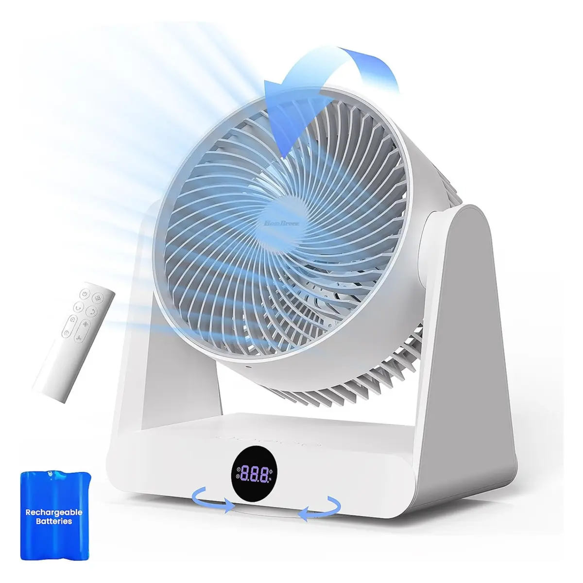 HomBreez 10″ Desk Air Circulator Fan image 2