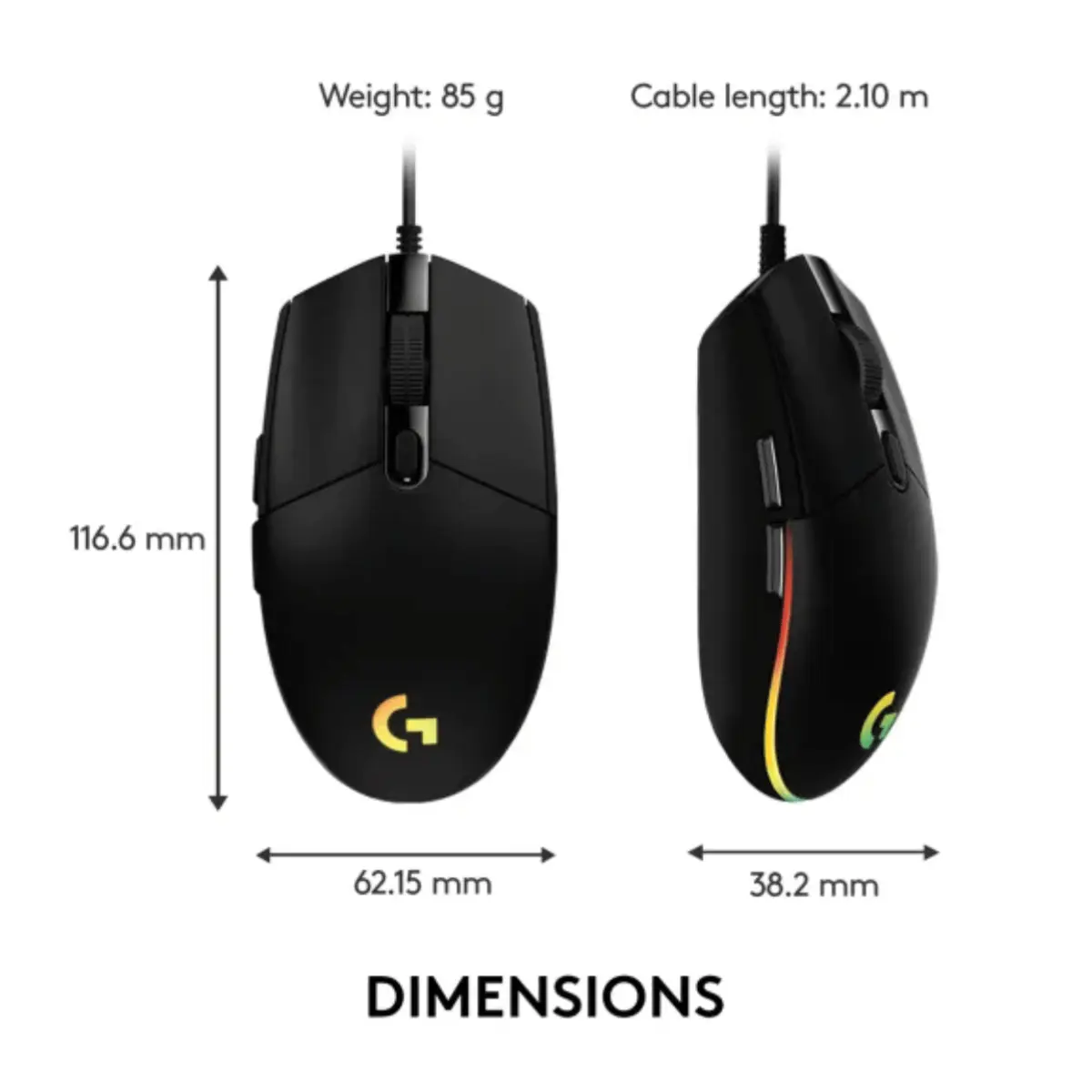 Logitech G102 Lightsync Gaming Mouse image 3