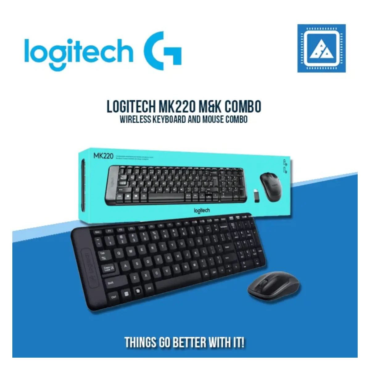 LogiTech MK220 WIRELESS KEYBOARD AND MOUSE COMBO