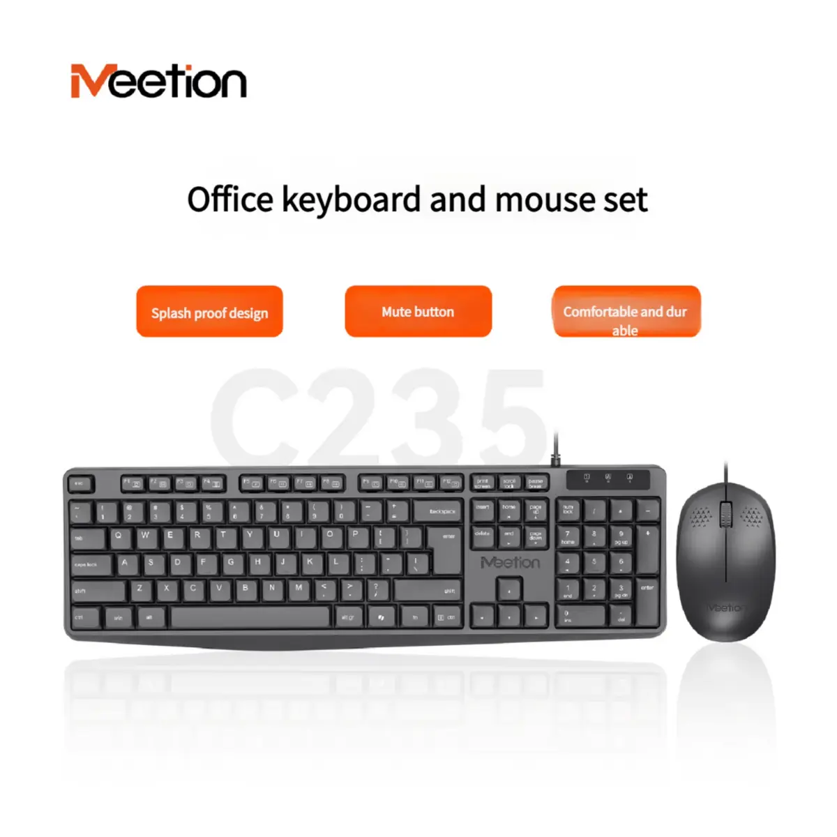 Meetion C235 – Wired Keyboard & Mouse Combo
