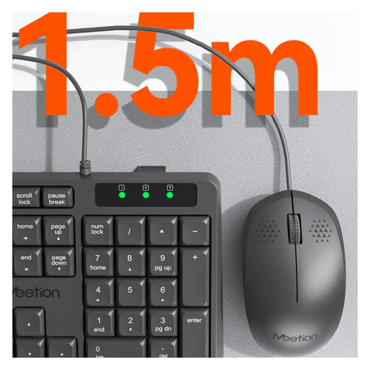 Meetion C235 – Wired Keyboard & Mouse Combo image 3