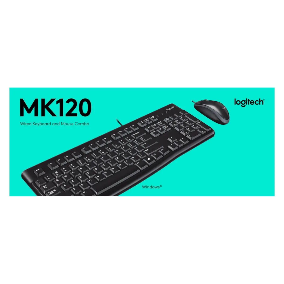 MK120 CORDED KEYBOARD AND MOUSE COMBO image 2