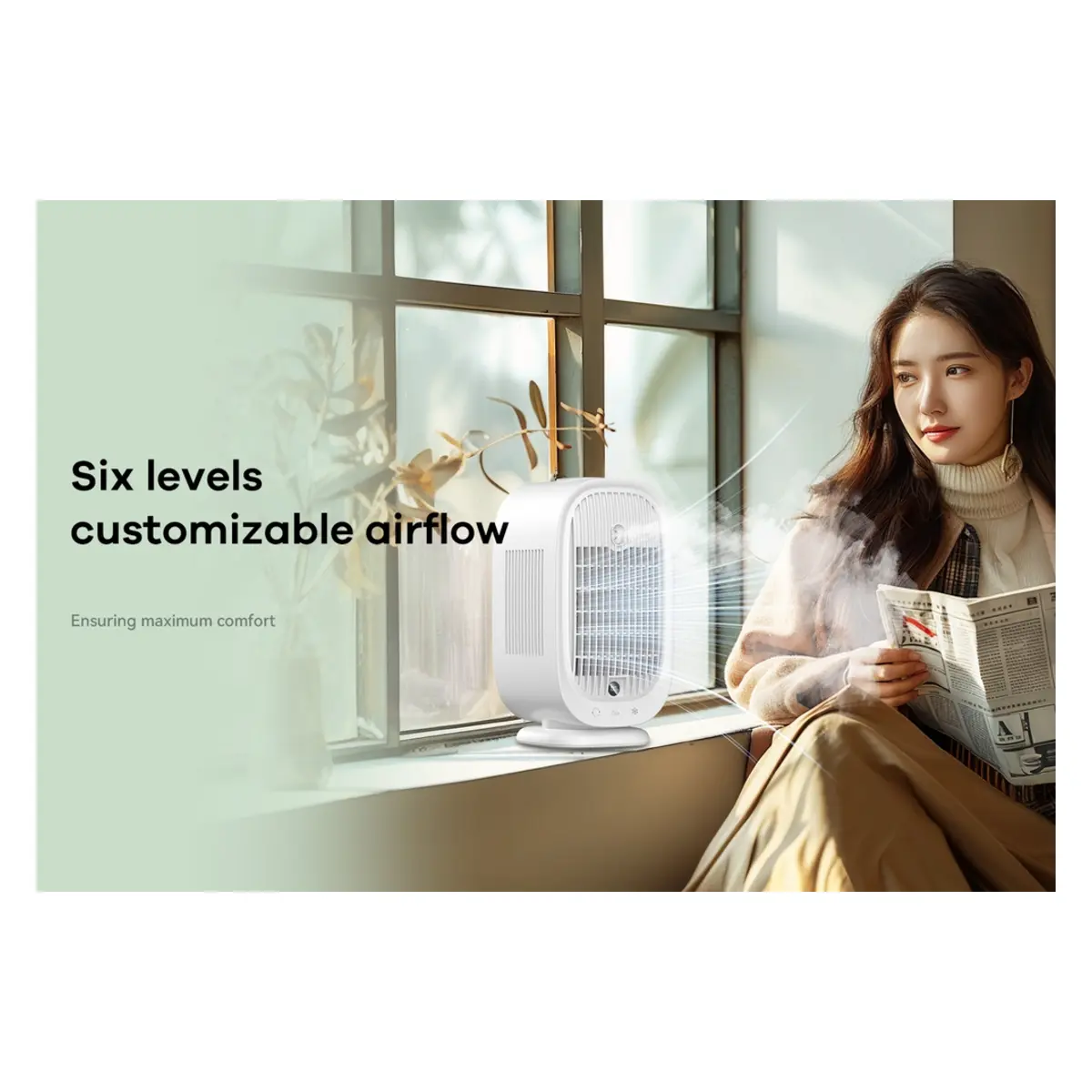 Remax F21 Ruiyal Series Water‑Cooling Oscillating Fan image 2