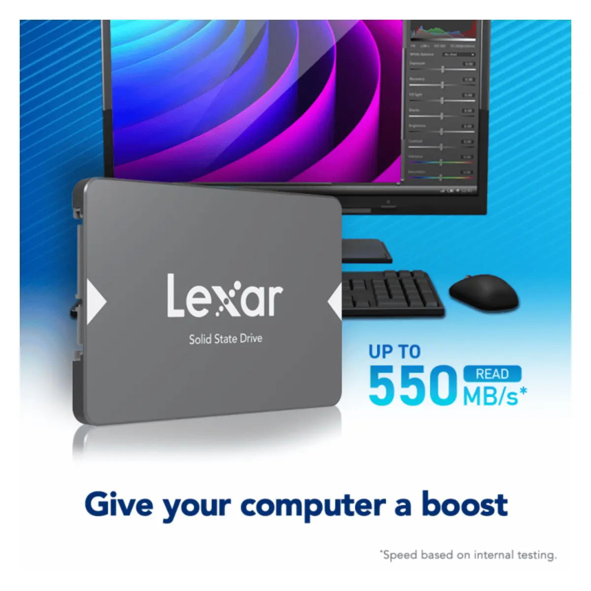 Lexar NS100 512GB 2.5″ SATA SSD image 3