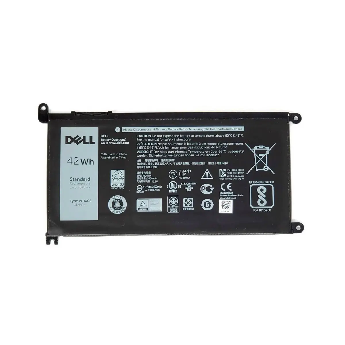 BATTERY DELL WDX0R image 2