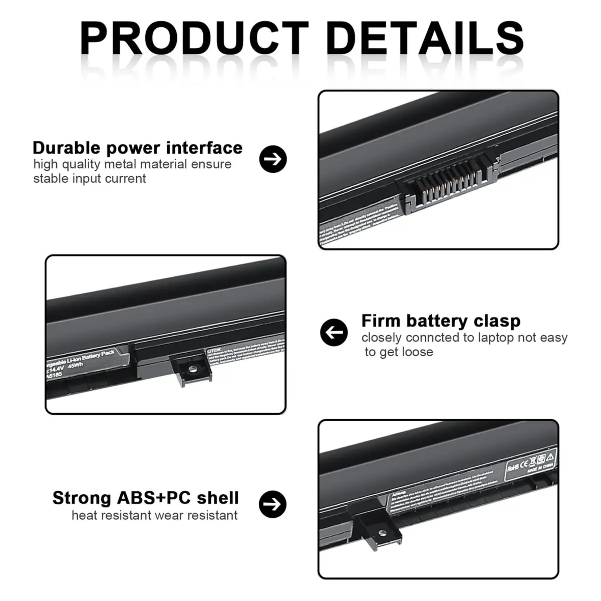 BATTERY TOSHIBA PA5185U image 3