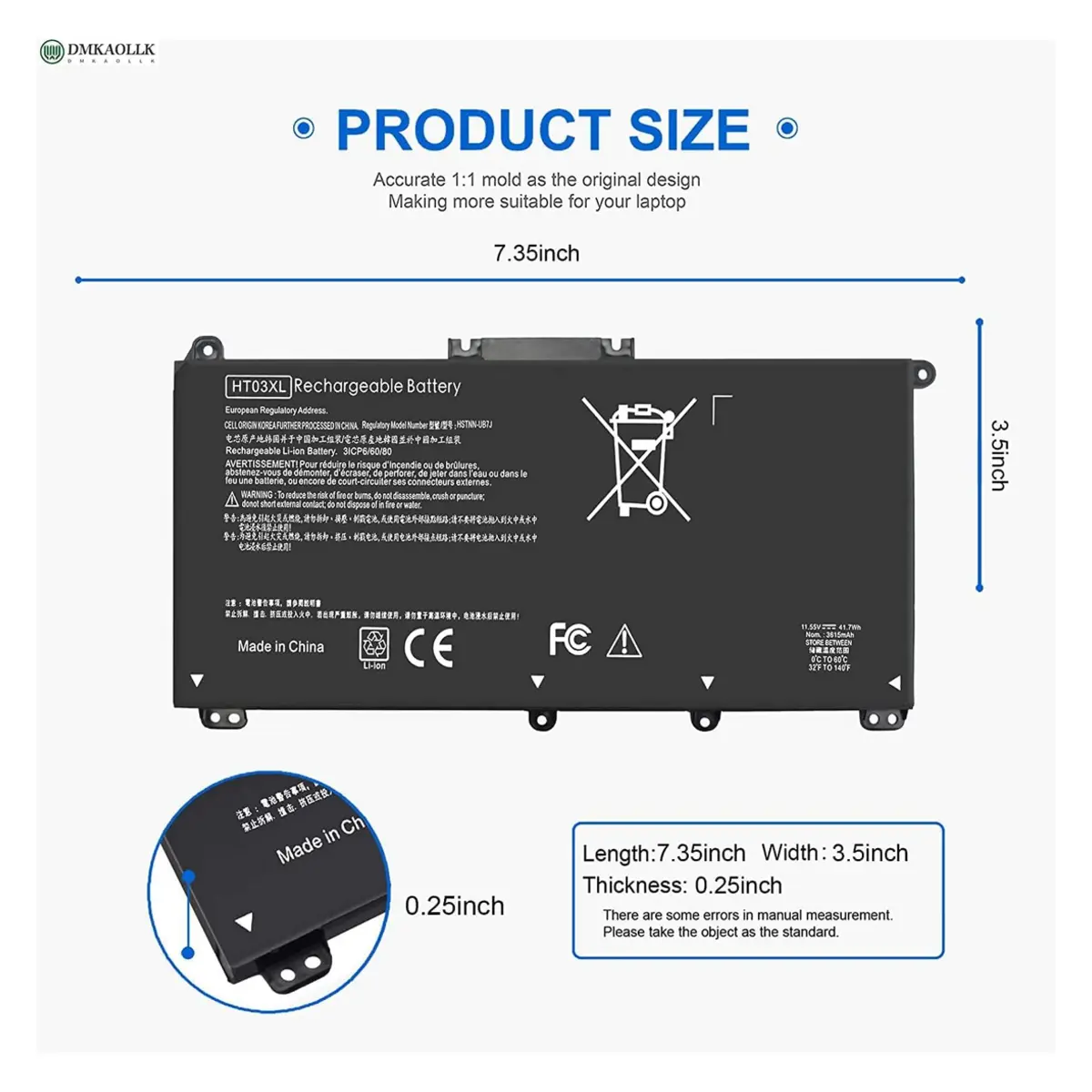 HP Battery HT03XL