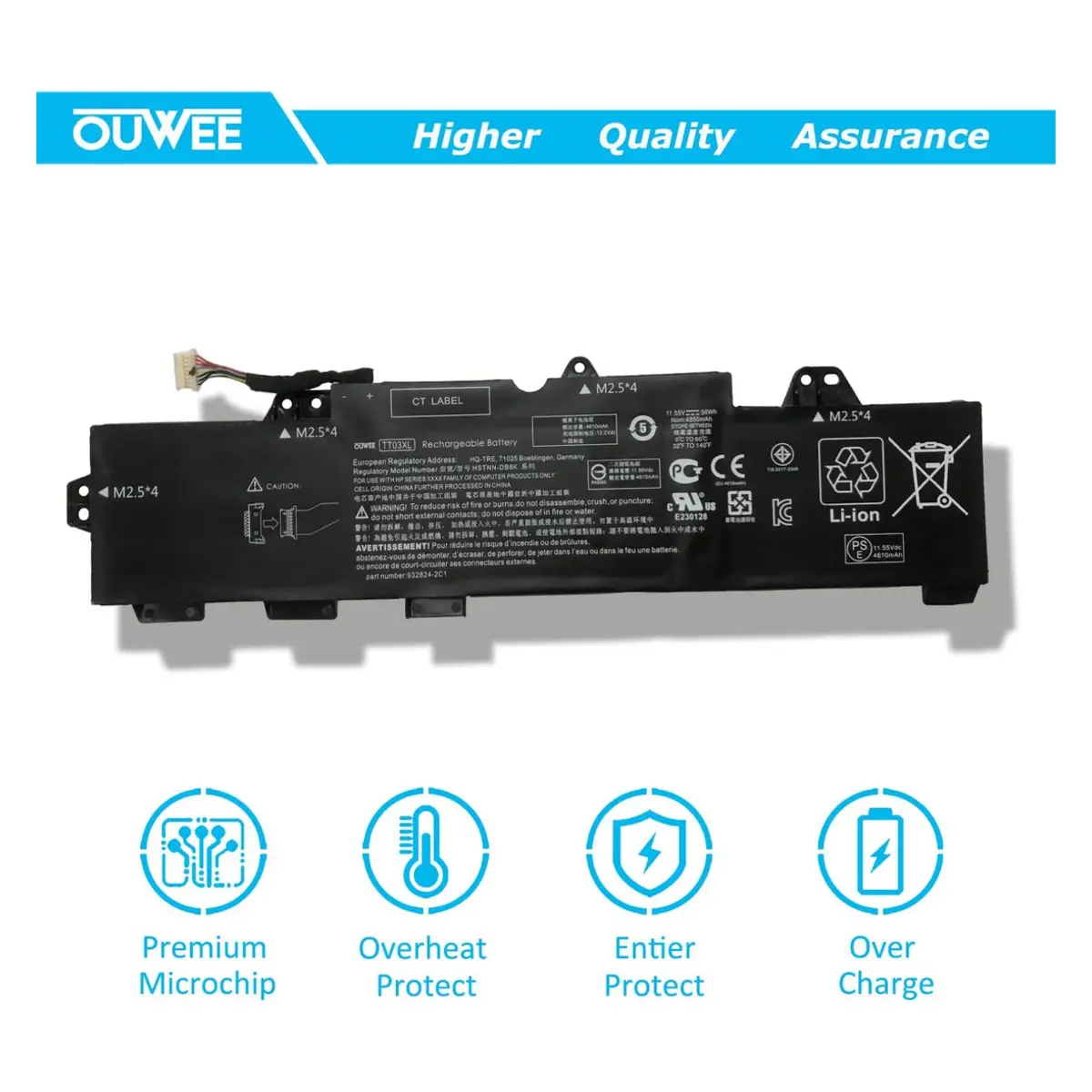 HP Battery TT03XL