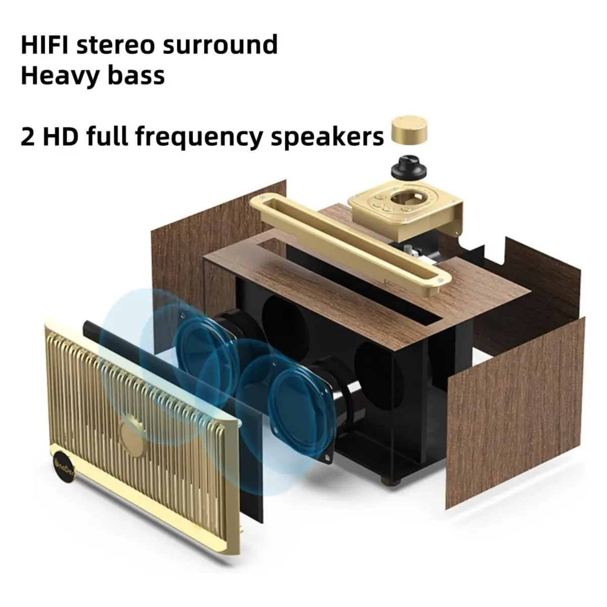 OneDer V6 Portable Bluetooth Speaker image 3