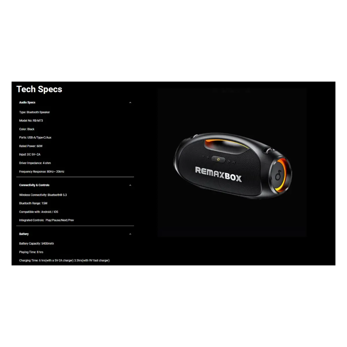REMAX RB-M73 SPEAKER