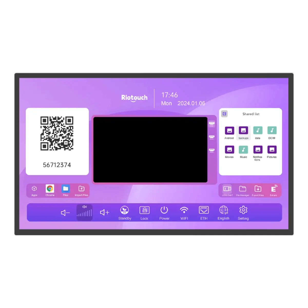 Riotouch Interactive Panel 86″
