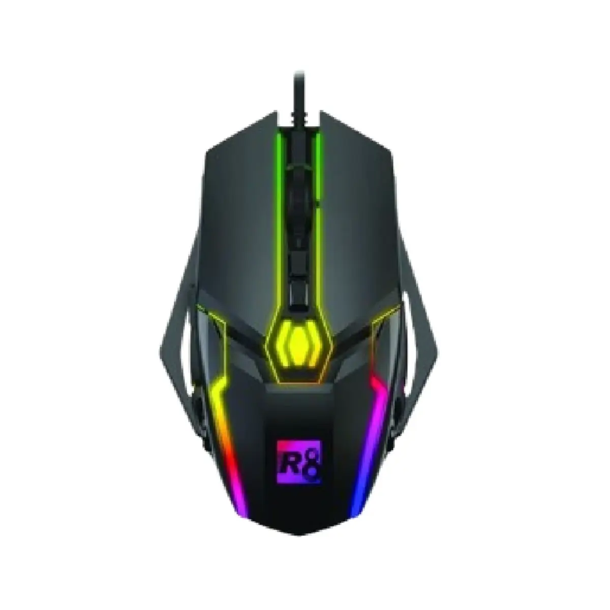 R8 Wireless Gaming Mouse with RGB LED Light Black | 1622