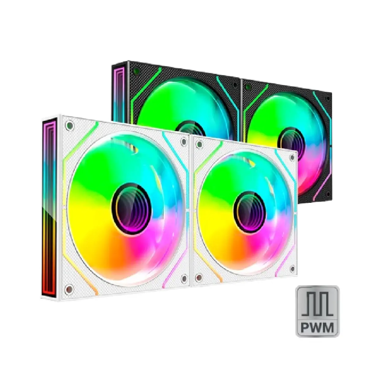 Mars Gaming ltra-Quiet Pwm 2X 120Mm Infinity Mirror Argb Gaming Fan | F3DPROX2 | Tax Free