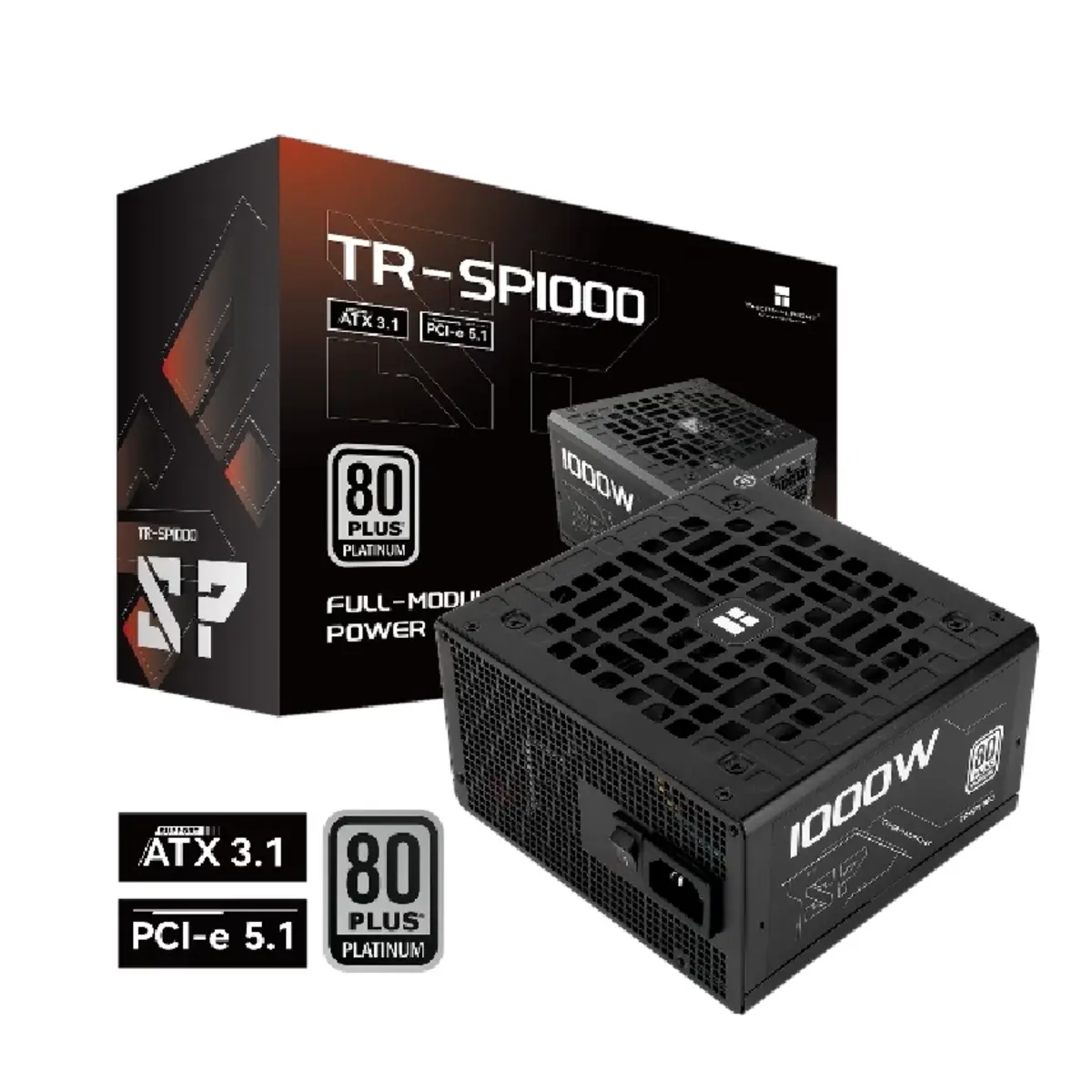 Thermalright TR-SP1000 1000W Platinum Fully modular Sleeved Cables ATX 3.1 PSU