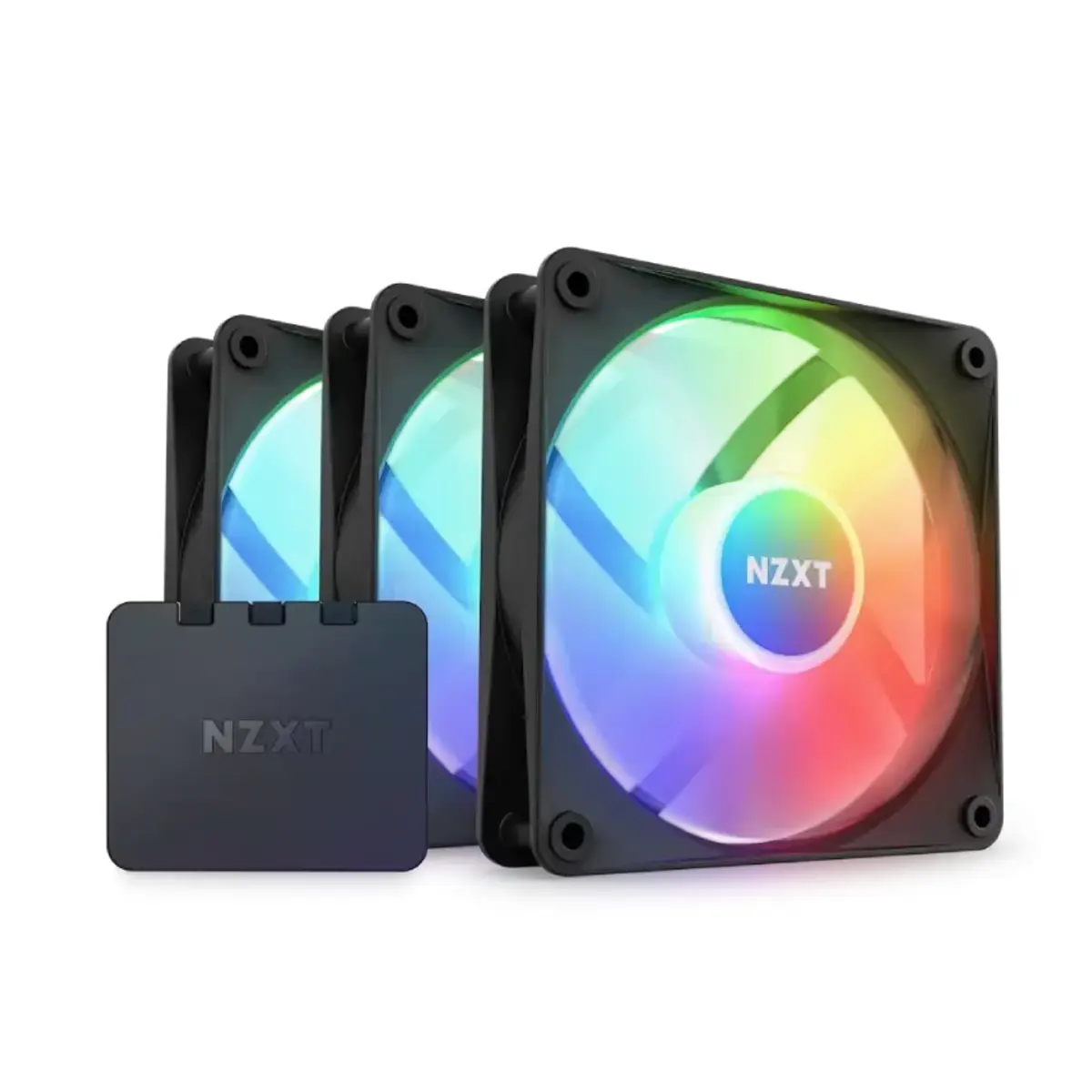 NZXT F120 RGB DUO Triple Pack Black | RF-D12TF-B1
