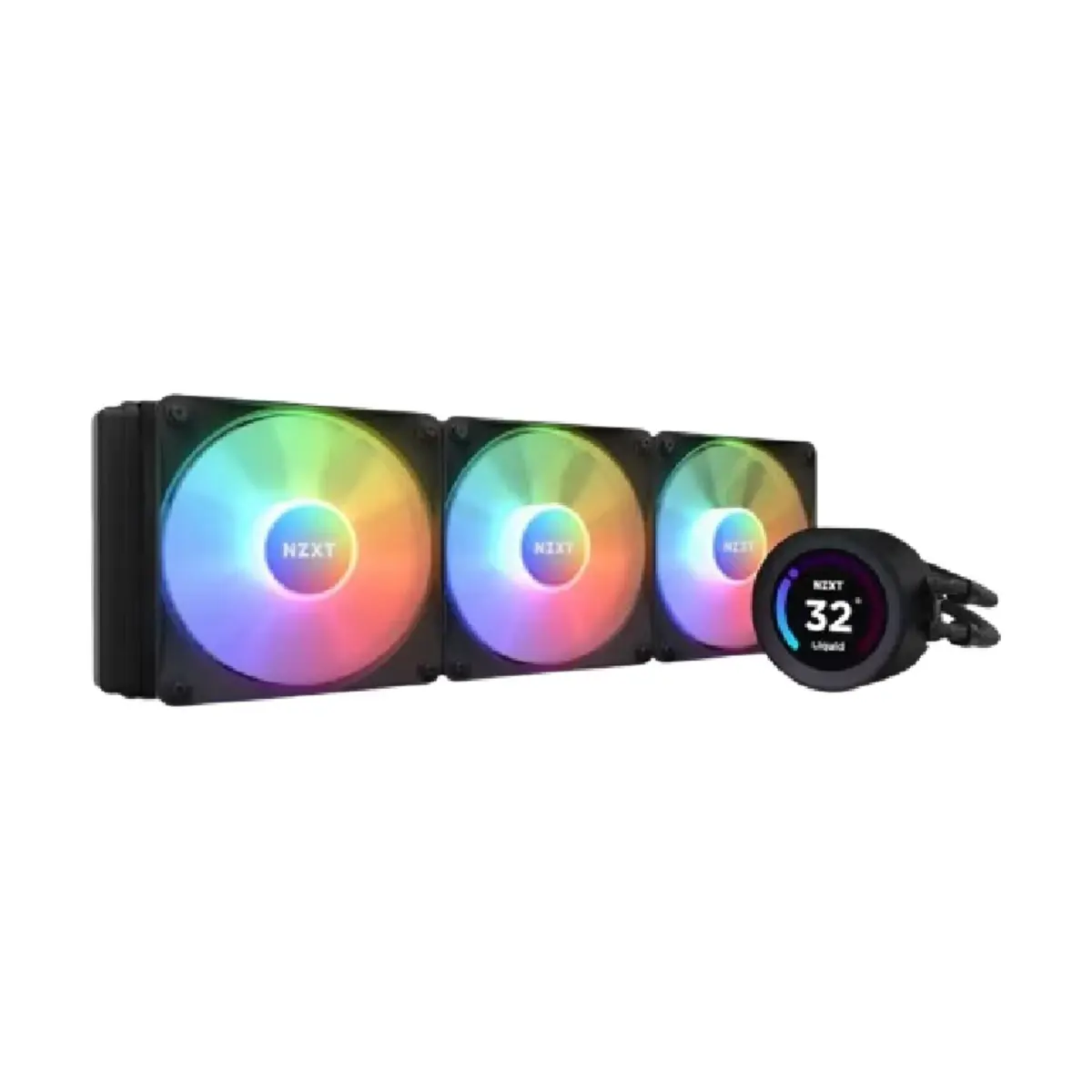 NZXT Kraken Elite 360 RGB AIO Liquid Cooler With LCD Display & RGB Fans | RL-KR36E-B1