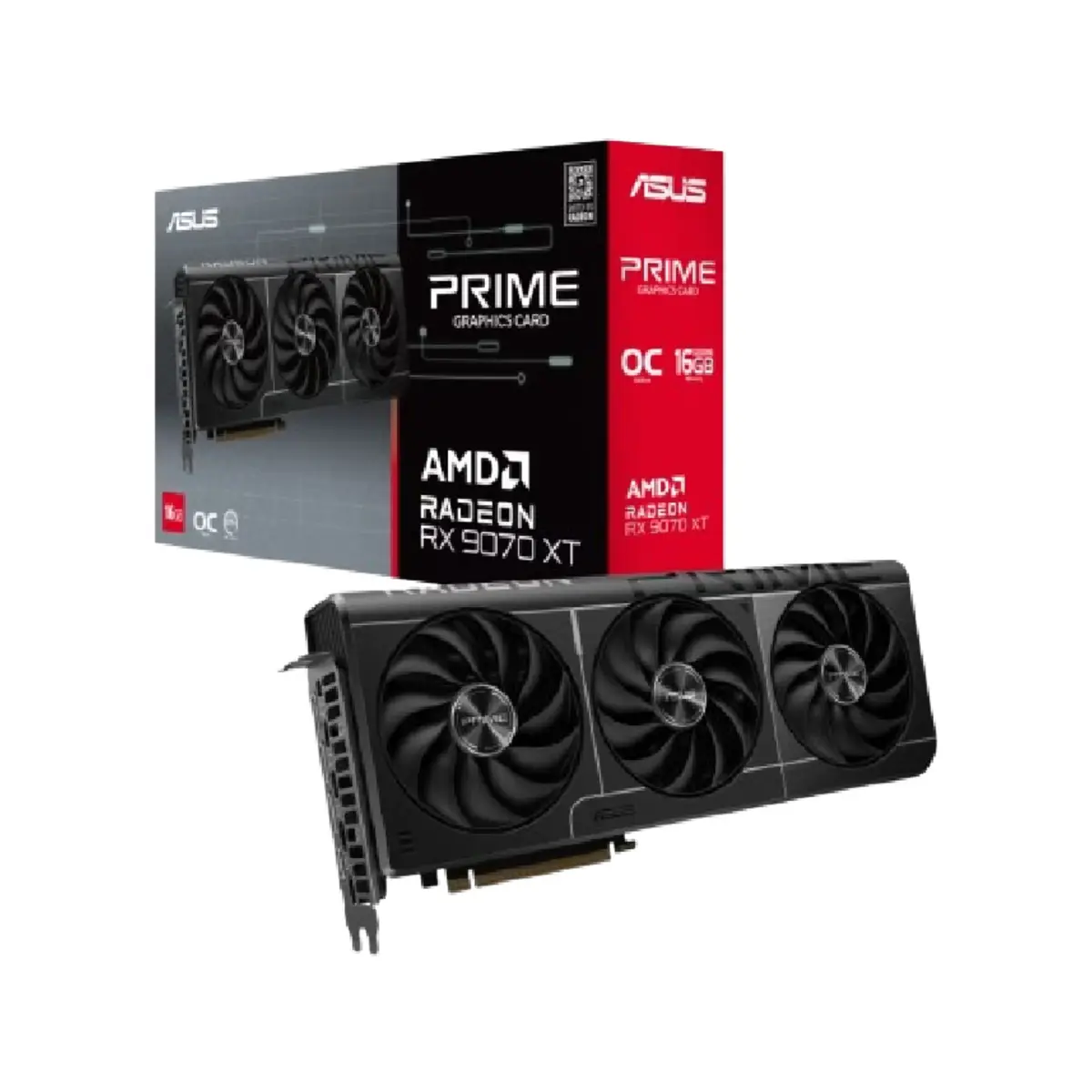ASUS Prime Radeon RX 9070 XT OC Edition 16GB GDDR6 Gaming Graphics Card