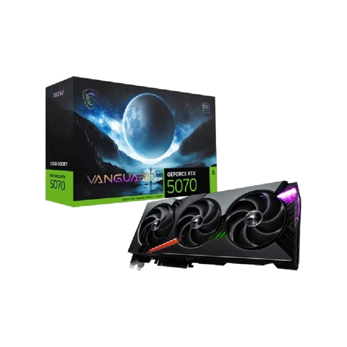 MSI GeForce RTX 5070 VANGUARD DLSS4 12GB GDDR7 | 912-V532-054 | 3 years warranty