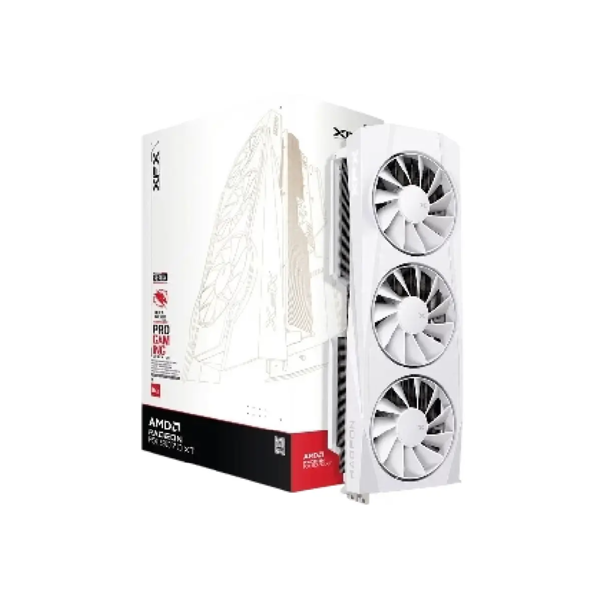 XFX Quicksilver AMD Radeon RX 9070XT White Gaming Edition | 1 Years Warranty | Tax Included
