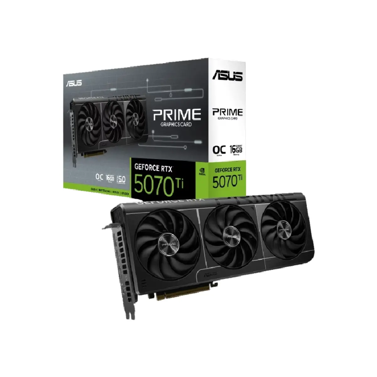 ASUS PRIME GeForce RTX 5070 Ti 16GB GDDR7 OC Edition Graphics Card