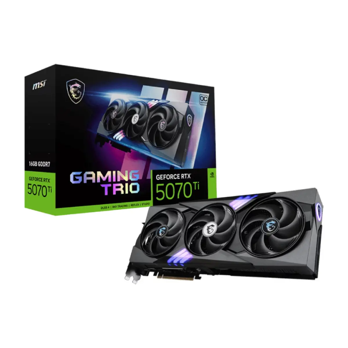 MSI GeForce RTX 5070 Ti 16G Gaming Trio OC Plus Graphics Card | 2 Years Warranty