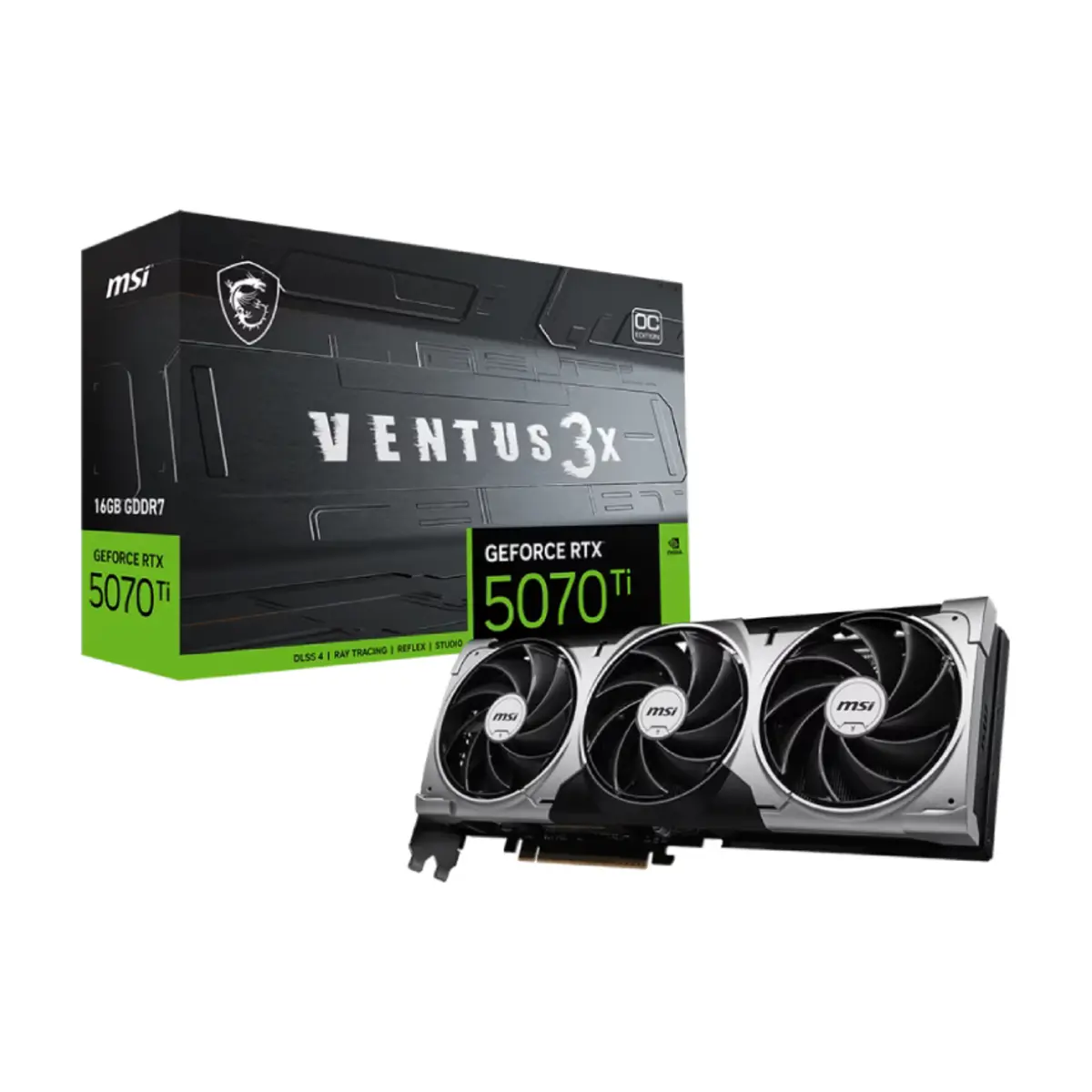 MSI GeForce RTX 5070 Ti 16G VENTUS 3X OC Graphics Card | 1 Years Warranty