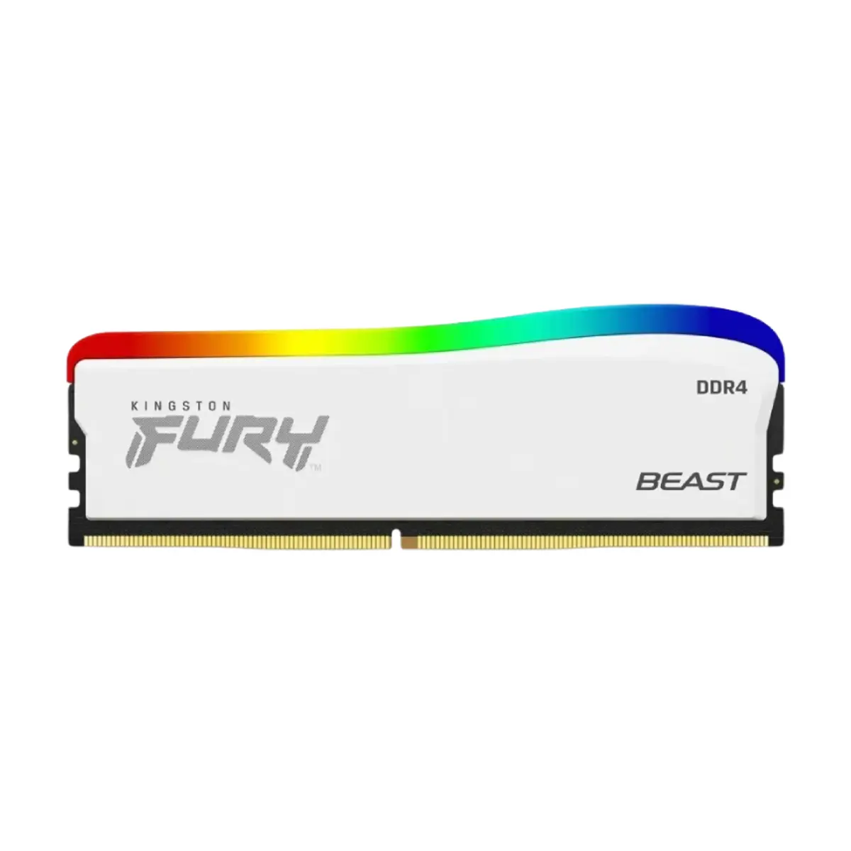 HyperX Fury Beast 16GB RGB DDR4-3600 RAM White | KF436C18BWA/16
