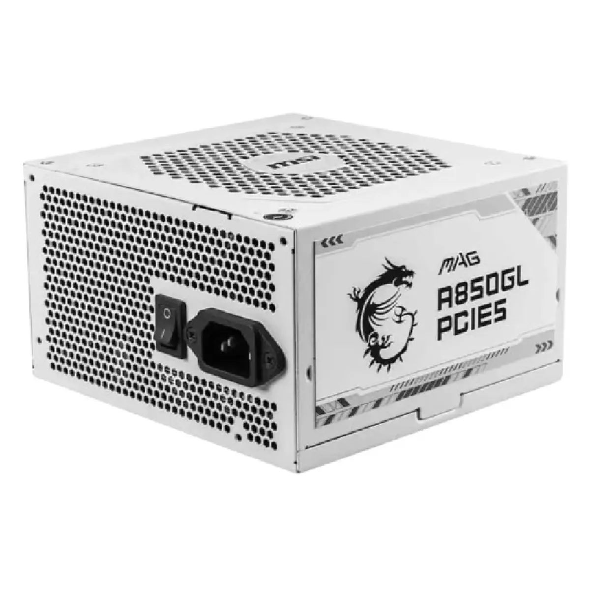 MSI MAG A850GL PCIE5 850W Full modular Power Supply, white | 306-7ZP8A24-CE0