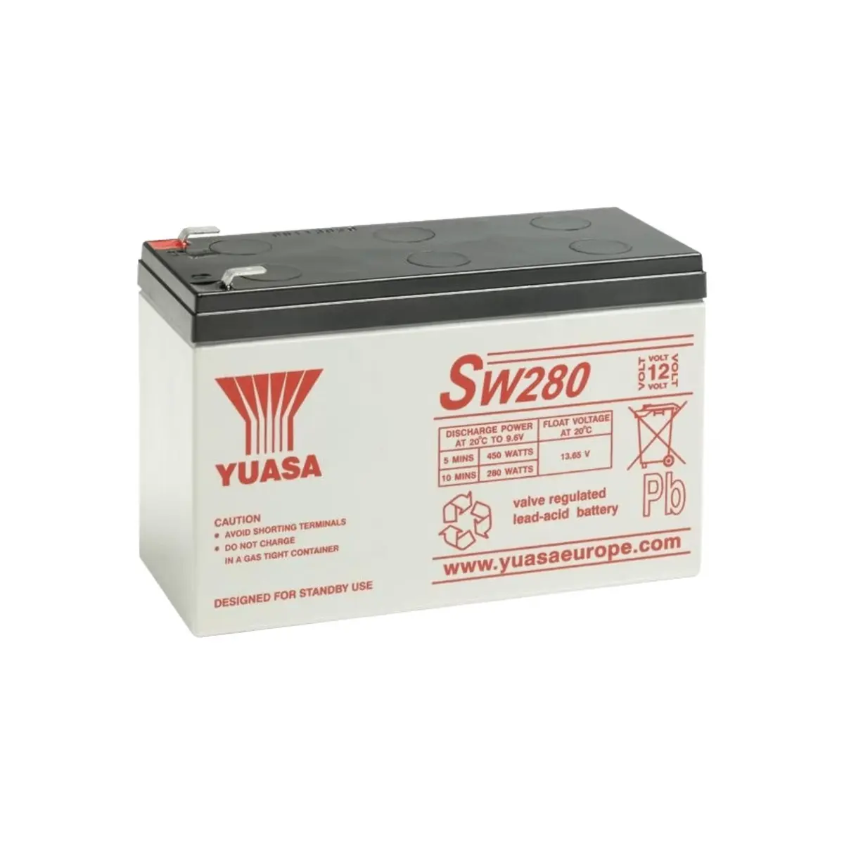 Yuasa SW280 Industrial VRLA Battery | 1 Year Warranty