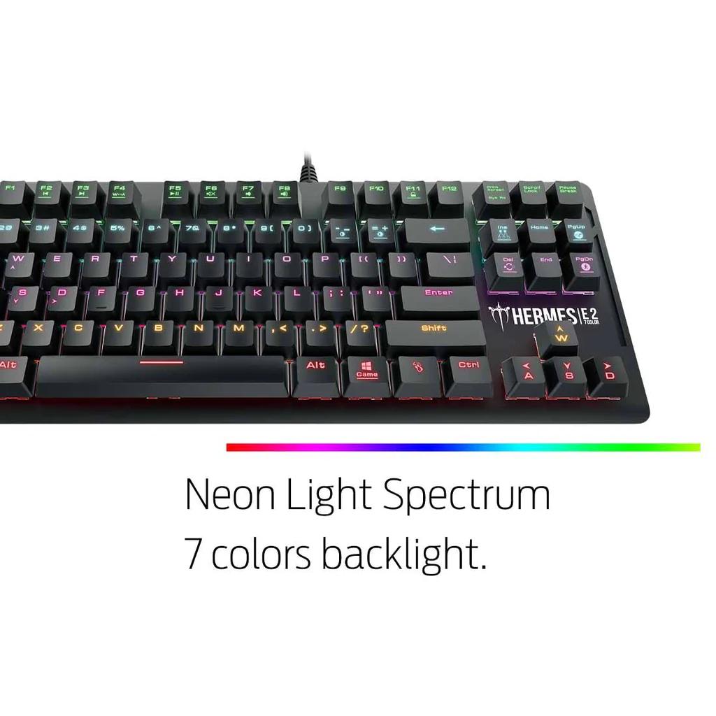 GAMDIAS HERMES E2 7 COLOR ARABIC WIRED KEYBOARD image 2