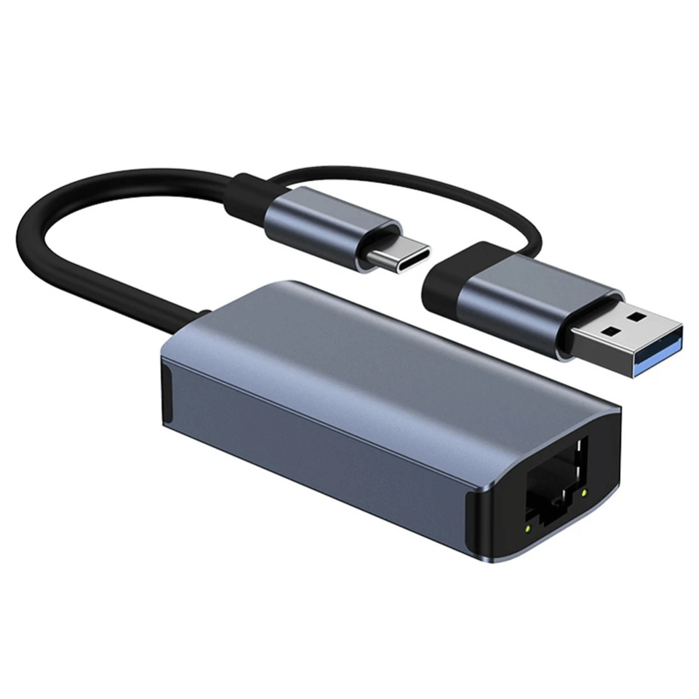 2-in-1 Type-C / USB 3.0 to Gigabit LAN Adapter – BYL-2207