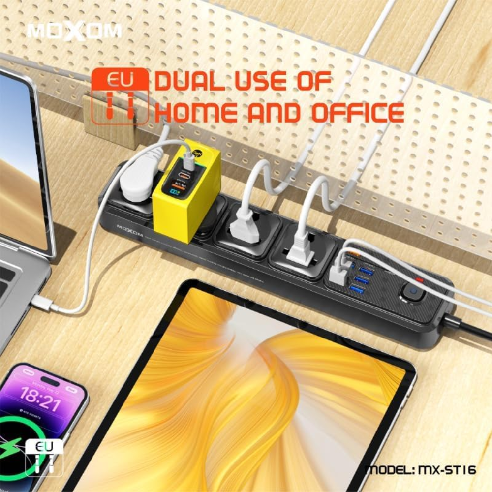 Moxom MX-ST16 12 IN 1 PD Power Strip image 4