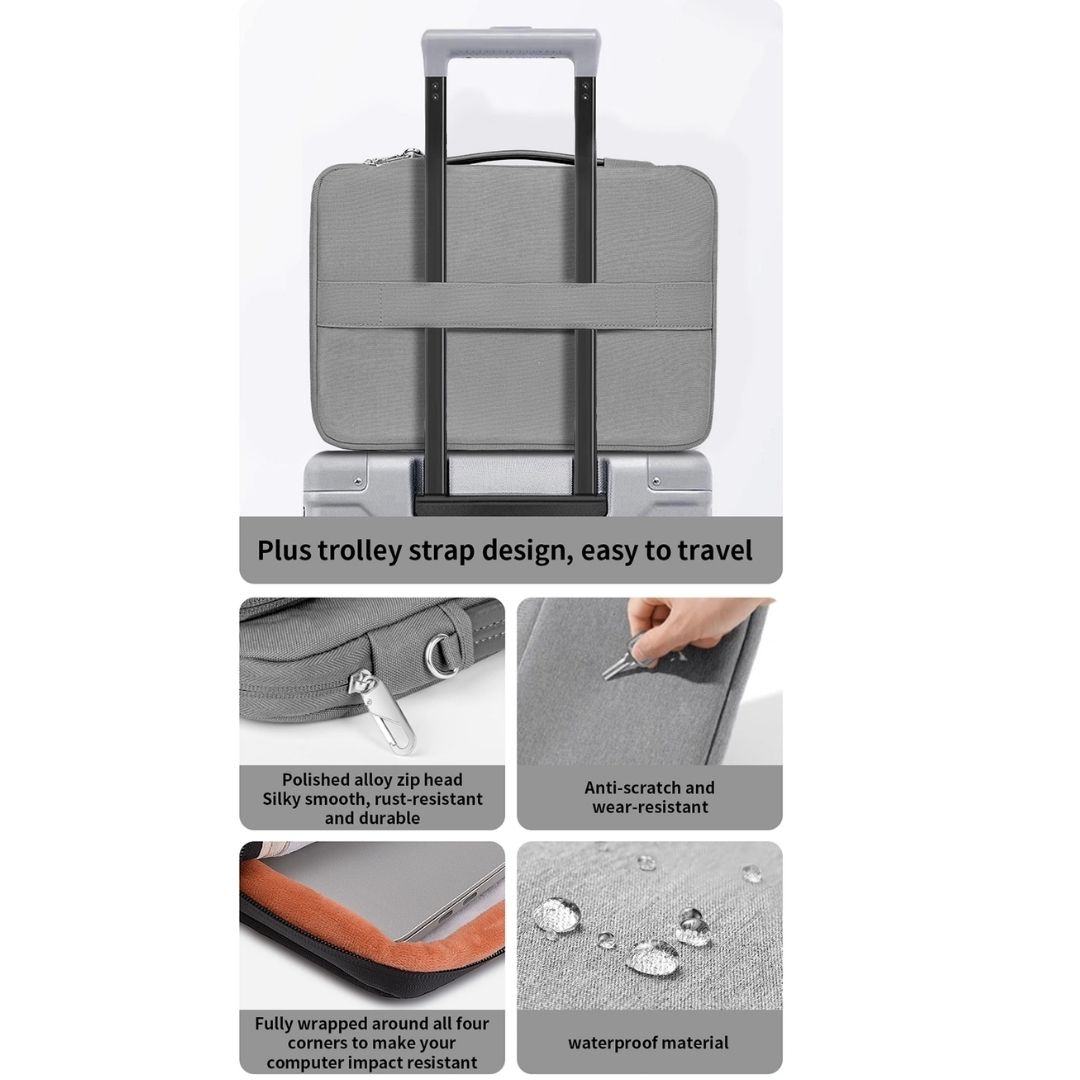 WiWU Cozy Classic Waterproof Polyester Laptop Sleeve Anti-drop Design image 4