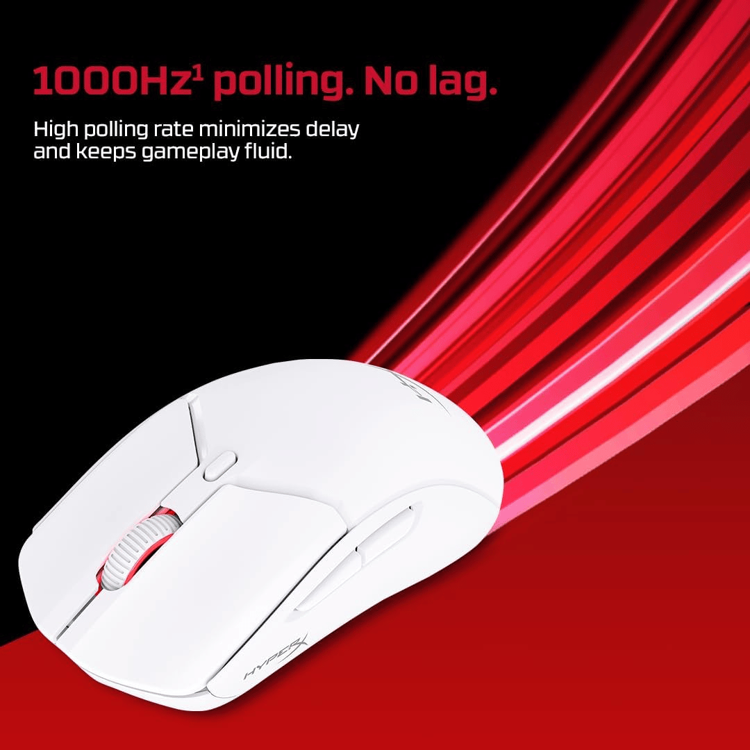 HyperX Pulsefire Haste 2 Core Wireless Gaming Mouse – White image 4