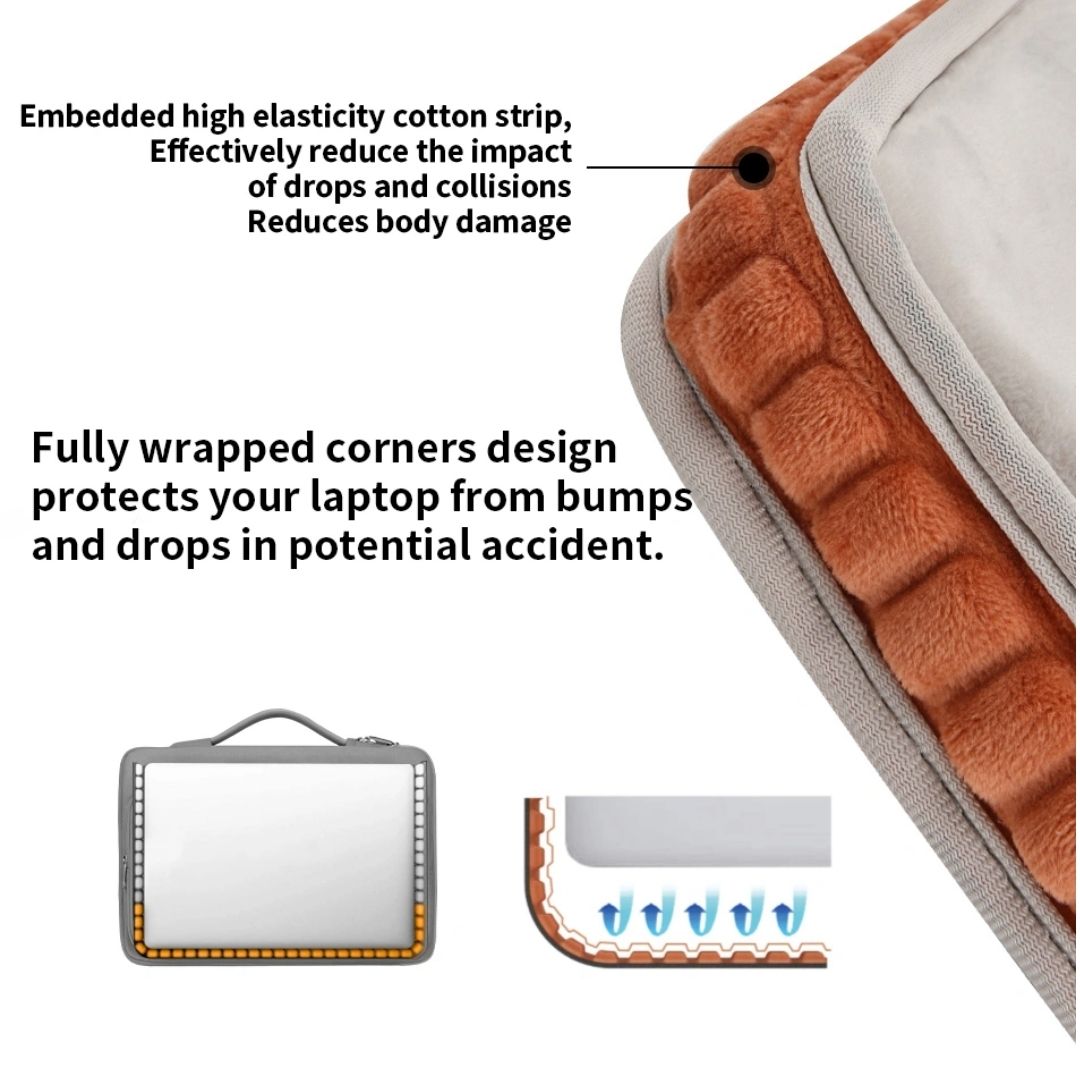 WiWU Cozy Classic Waterproof Polyester Laptop Sleeve Anti-drop Design image 6